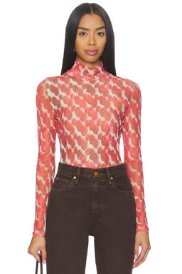 Bardot - Alba Long Sleeve Mesh Top