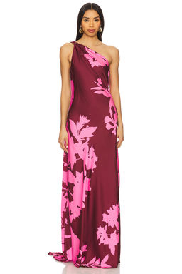 HEMANT AND NANDITA - One Shoulder Long Dress