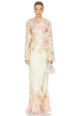 HEMANT AND NANDITA - Back Ties Maxi Dress