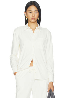 Beyond Yoga - Breathe Easy Corduroy Button Front Shirt