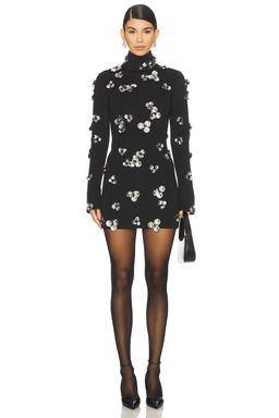 Blumarine - Embroidered Crepe Dress