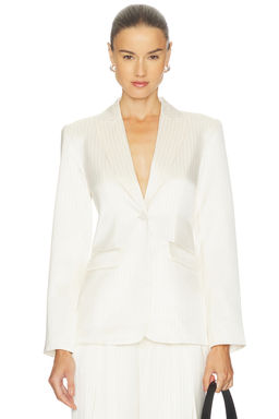 Cinq a Sept - Georgia Satin Stripe Cheyenne Blazer