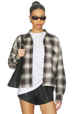 CLOSED - Cropped Front Oversized Shirt