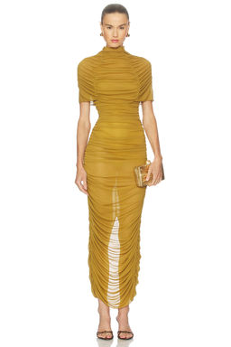 Camila Coelho - Rocio Midi Dress in Chartreuse