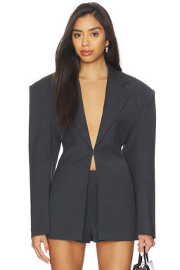Courtney Zheng - Milena Scuba Wool Blazer