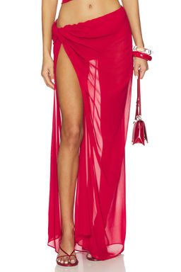 Courtney Zheng - Florence Silk Georgette Knot Skirt