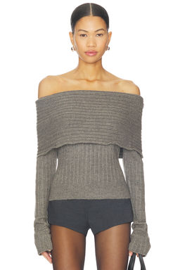 GUIZIO - Wide Turtleneck Knit Top