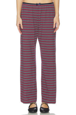 DONNI. - The Stripe Jersey Bow Simple Pant