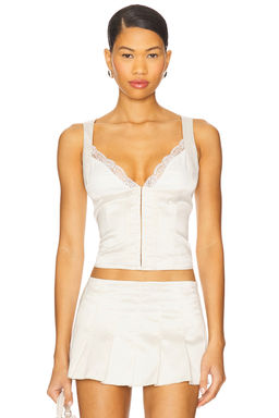 Frankies Bikinis - Lilia Sateen Corset Top