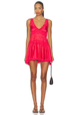 Free People - x Intimately In This Groove Mini Slip In Poppy Red