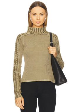 Free People - x We The Free Breezy Swit Top In Fossil Dune