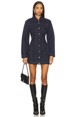 Good American - Barrel Long Sleeve Mini Dress