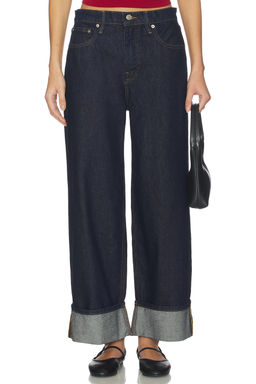 Good American - Good Standard Baggy Cuffed Jeans