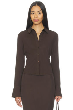 Good American - Matte Jersey Long Sleeve Shirt