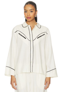 The Great - The Flannel Western Pajama Shirt