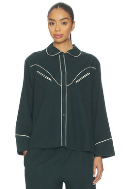 The Great - The Flannel Western Pajama Shirt