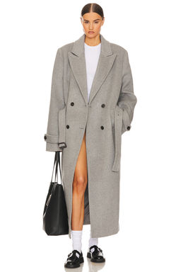 Helsa - Bold Shoulder Long Coat