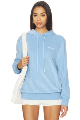 Hunza G - Towelling Embroidered Hoodie