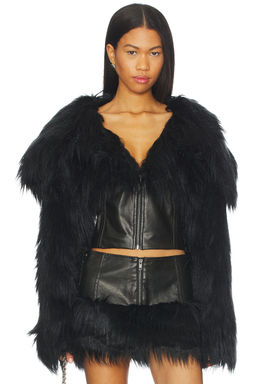 Jaded London - Faux Fur Cropped Jacket