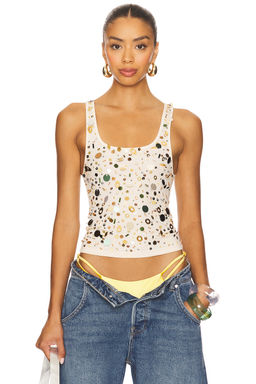 Jaded London - Sequin Ribbed Vest Top