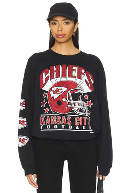 Junk Food - Chiefs Glitter Helmet Crew Fleece