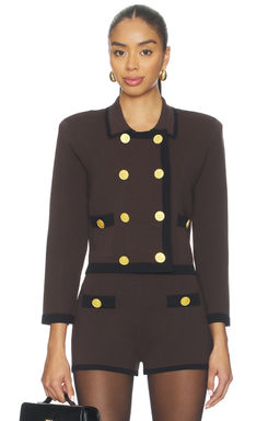 L'AGENCE - Janu Cont Trim Knit Jacket