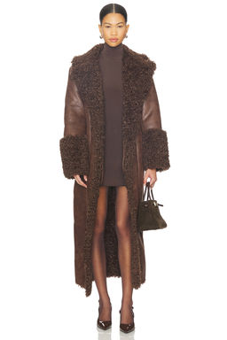LAMARQUE - Polly Faux Fur Trench Coat