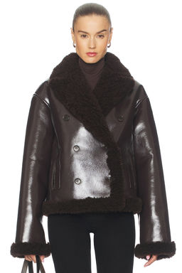 L'Academie - by Marianna Nalani Reversible Faux Leather Jacket