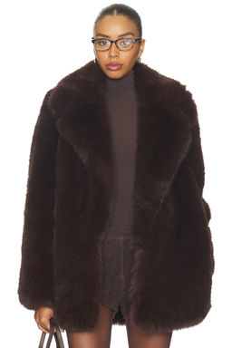 L'Academie - by Marianna Gamine Faux Fur Jacket
