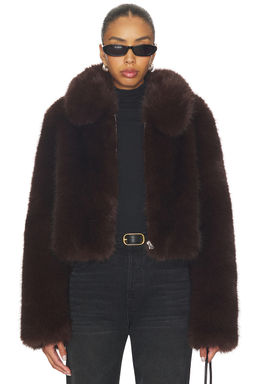 L'Academie - by Marianna Savoie Faux Fur Jacket