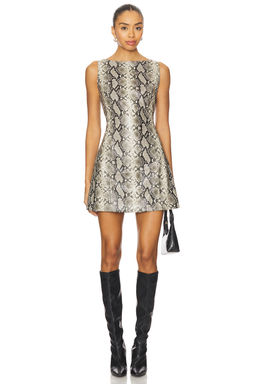 Line & Dot - Python Mini Dress
