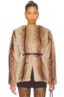 Line & Dot - The City Faux Fur Jacket