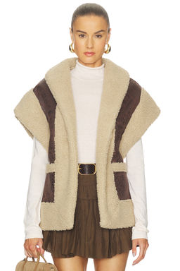 Line & Dot - Ace Faux Shearling Vest