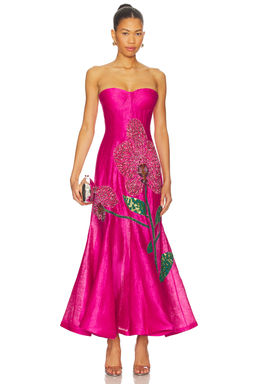 La Fuori - Orchid Embroidered Gown