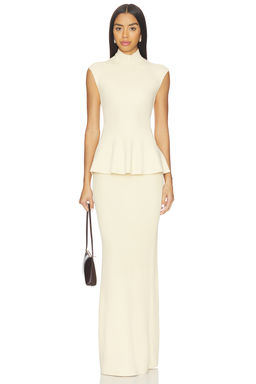 Lovers and Friends - x Christina Elezaj Florie Mock Neck Maxi Dress