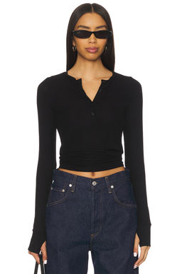 Michael Lauren - Vance Long Sleeve Fitted Henley