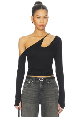 Michael Lauren - Usher Asymmetrical Longsleeve Top
