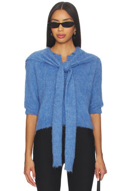 Monse - Cropped Polo Knit Top With Scarf