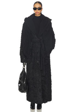 MARRKNULL - Two-piece Waxed Trench Coat