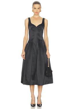 Nicholas - Cory Corset Waist Midi Dress