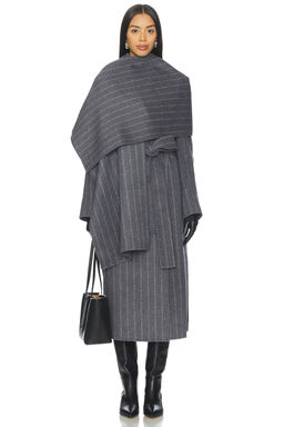 Nicholas - Candice Scarf Double Wool Long Coat