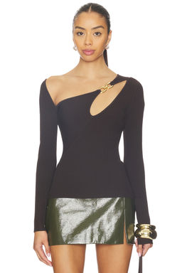 Nicholas - Falda Asymmetrical Double Rin Rib Knit Top