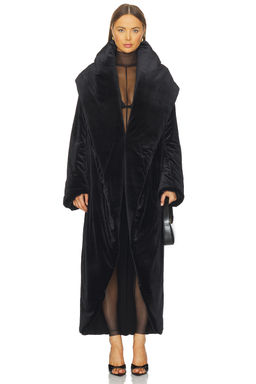Norma Kamali - Oversized Shawl Collar Maxi Coat