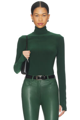 Norma Kamali - Slim Fit Long Sleeve Turtle Top