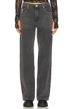 One Teaspoon - Jackson Mid Waist Wide Leg Jeans