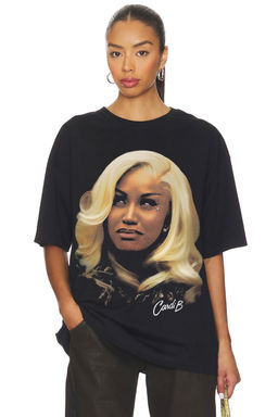 Other Her - Cardi B Blonde Tee In Black