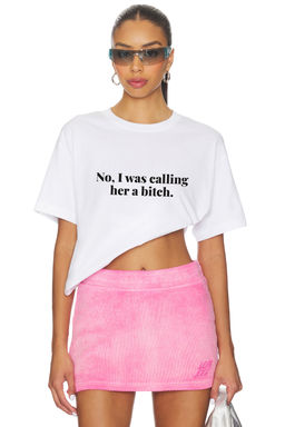 Other Her - Cardi B White Tee In White