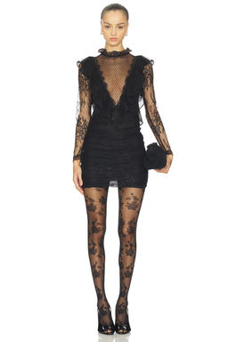 Patbo - Laila Lace Long Sleeve Short Dress