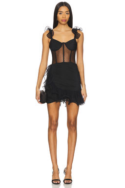 Patbo - Laila Lace Flutter Mini Dress