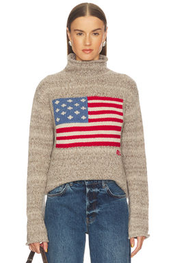 POLO RALPH LAUREN - Flag Wool Blend Turtleneck Sweater
